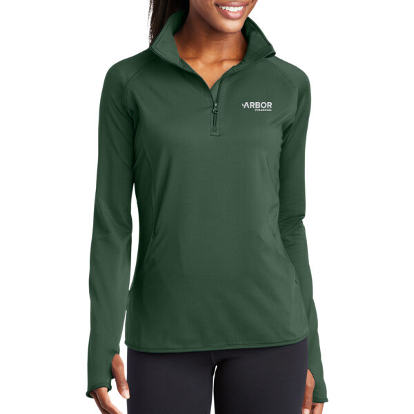 Sport-Tek® Women's Sport-Wick® Stretch 1/4-Zip Pullover Thumbnail